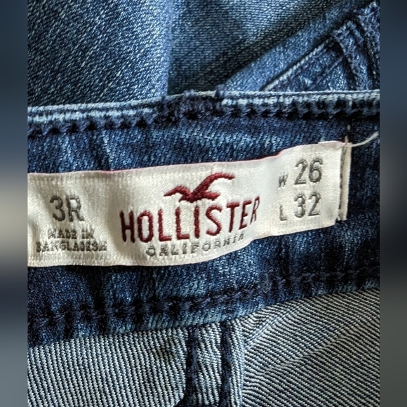 Hollister High-Rise Dark Wash Skinny Jeans Size W26 L32 - Picture 12 of 13